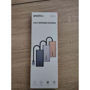 IDSONIX 5 IN 1 DOCKING STATION USB C HUB HDMI PD 60W 4K TYPE C‎ IDPW5P